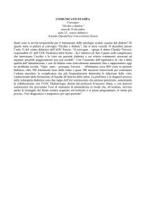 Convegno "Occhio e diabete" - Azienda Ospedaliera Universitaria