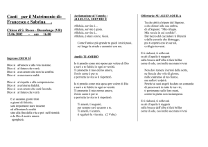 Canti per il Matrimonio di