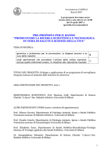 Progetto Prof. Galli - Web server per gli utenti dell`Università degli