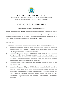 Avviso di gara esperita