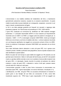 Emocromatosi - lista ippocrate
