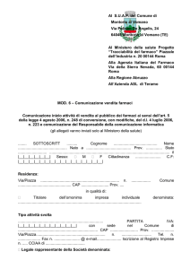 Comunicazione vendita farmaci