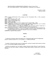 Approvazione atti