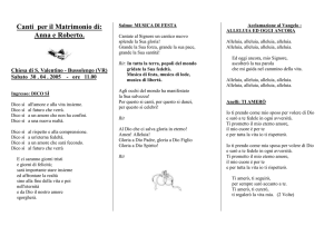 Canti per il Matrimonio di: Antonella e Alessio