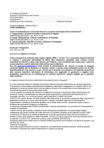 Al Collegio dei Docenti