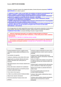 Disciplina: DIRITTO ED ECONOMIA Il docente di “ ed economia