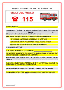 istruzioni operative per la chiamata dei
