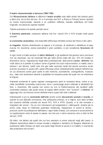 teatro rinascimentale e barocco