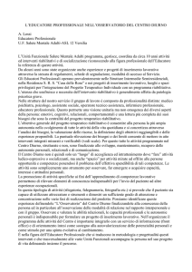 L`educatore professionale nell`osservatorio del Centro Diurno