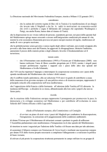 Mozione sulla Tunisia