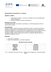 Densità Minerali
