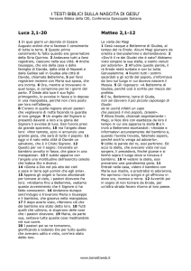 Testi dei vangeli di Nalale (vers. CEI)hot!