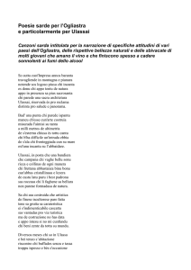 Poesie sarde per l`Ogliastra e particolarmente per Ulassai