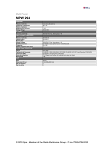 MPW 294 - Riello UPS