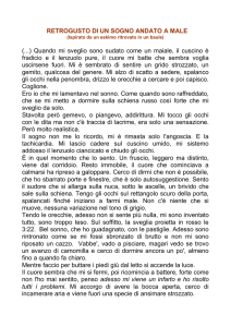 Retrogusto di un sogno andato a male
