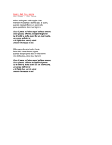 Segni del tuo amore testo