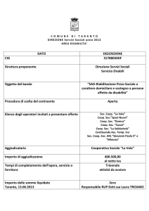 SAD-Riabilitazione Psico-Sociale a carattere domiciliare e sostegno