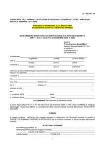 Scarica domanda per aziende (allegato 1B) - PromoImpresa