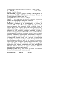 1 - Fondamenti - Corso di Studi in Scienze Naturali