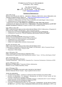curriculum vitae et studiorum