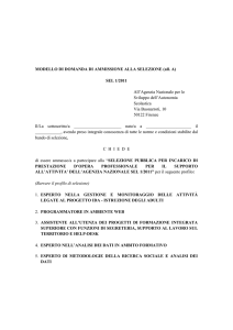 Modello all A - sel 1-2011