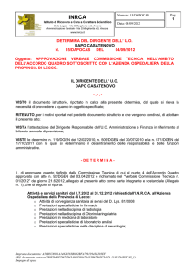 approvazione verbale commissione tecnica nell`ambito dell