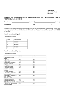 Richiesta di rimborso spese - Comune di Foiano della Chiana