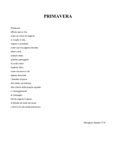 PRIMAVERA (Bolognesi Daniele 3ª D)