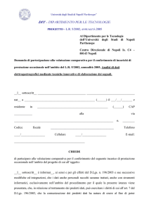 Domanda - Parthenope