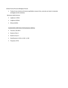 Scheda Tecnica Percorso Multigioco Piccolo