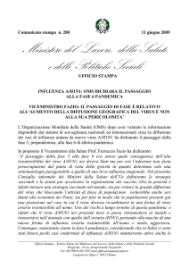 Scarica il comunicato - Ministero della Salute