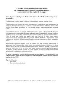 L`Estratto di Serenoa e l`iperplasia prostatica benigna