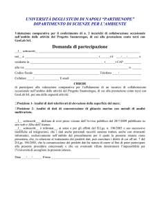 Domanda - Parthenope