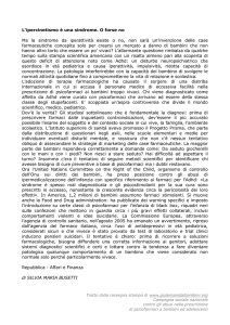 L`ipercinetismo è una sindrome