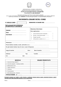 richiesta esami ecdl core - Pacinotti