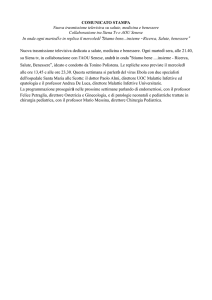 collaborazione tra Siena tv e AOU SEnese. In onda