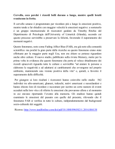 Cervello, ecco perché i ricordi belli durano a lungo, mentre quelli