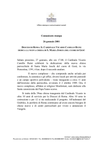 Dedicazione S. Maria Josefa