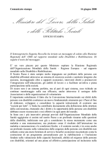 Scarica il comunicato - Ministero della Salute