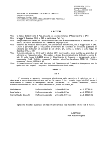 Nomina Commissione ssd SECS-P/02