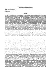 Traduzione database progettovidio