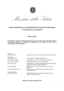 Commissione avente la finalità di predisporre le