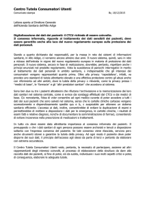 Digitalizzazione dei dati dei pazienti