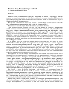 Friedhelm Moser, Piccola filosofia per non filosofi