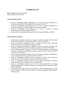 curriculum - Campusnet Unito