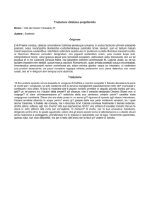 Traduzione database progettovidio