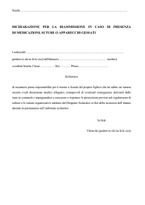 Moduli scolastici: riammissione, farmaci, sport