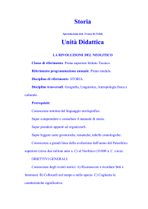 La rivoluzione del Neolitico Cuttaia S.