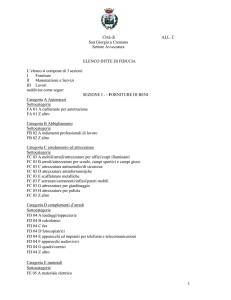 Categorie Merceologiche allegato C