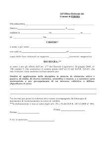 All`Ufficio Elettorale del